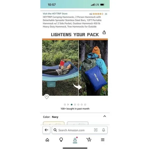 Portable Hammock Heavy Weight